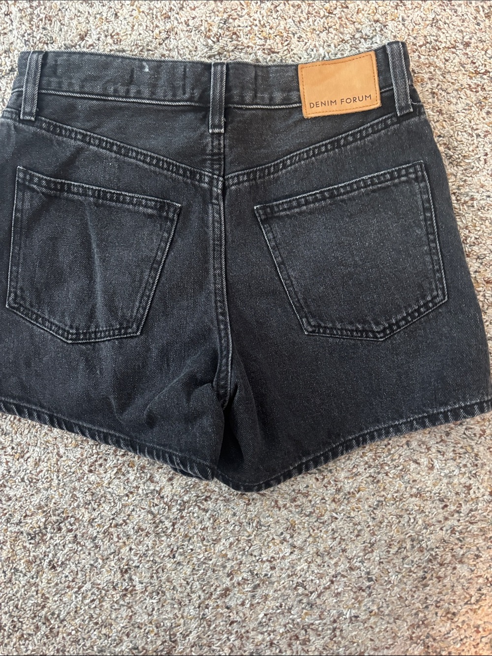 Denim Forum Black Jean Shorts - Picture 3 of 5